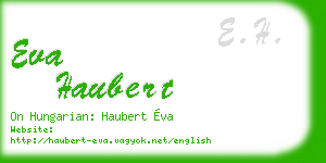 eva haubert business card